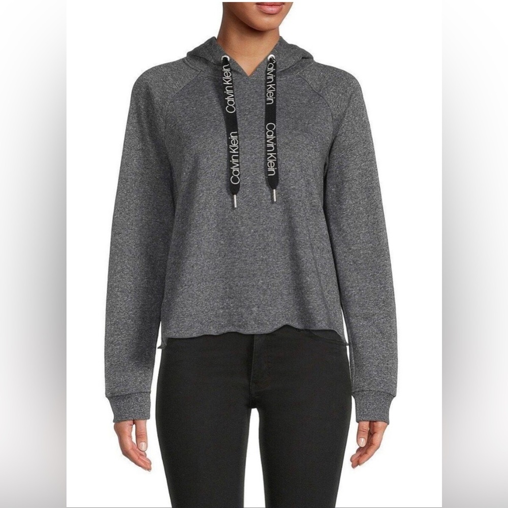 Calvin Klein Performance Long Sleeve Cropped Hoodie size S